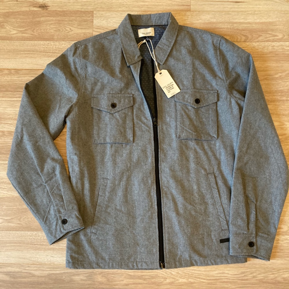 Zip Front Shirt Jacket